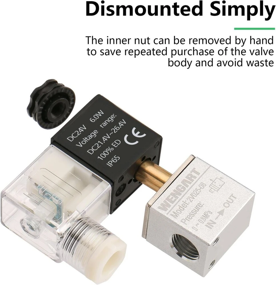 Wengart Pneumatinis Vožtuvas 1/4" Pt 2v025-08 Dc 24v