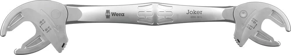 Wera 6006 Joker savaime prisitaikantis dvigubas atviras raktas 13-19mm