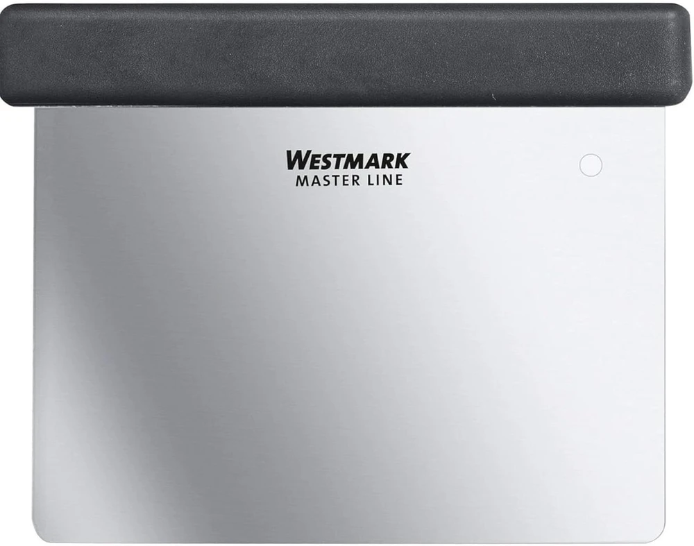 Westmark Master Line 30802270 profesionalus tešlos grandiklis su rankena, ašmenų dydis: 8 x 12 cm, nerūdijantis plienas/plastikas, juodas/sidabrinis