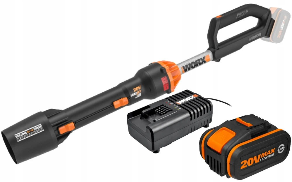 Wg543e.9 Worx lapų pūstuvas + 4ah akumuliatorius