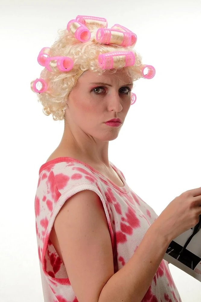 Wig Me Up 4204 karnavalinė Helovino perukas namų šeimininkės suktukai šiukšlinas drag queen
