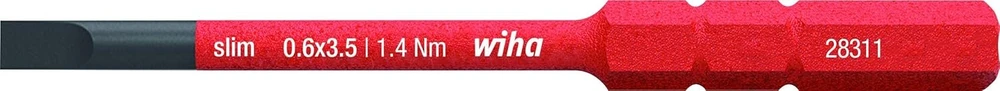 Wiha 283110035 antgalis Slimbit 41159) 3.5 mm x 75 mm skirtas varžtams, universalus, elektrikams