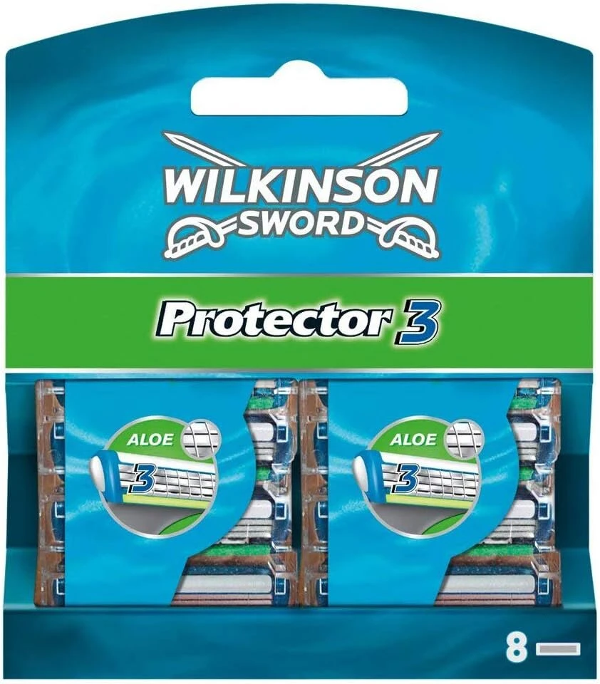 Wilkinson Sword Protector 3 ašmenys - 8 vnt. rinkinys