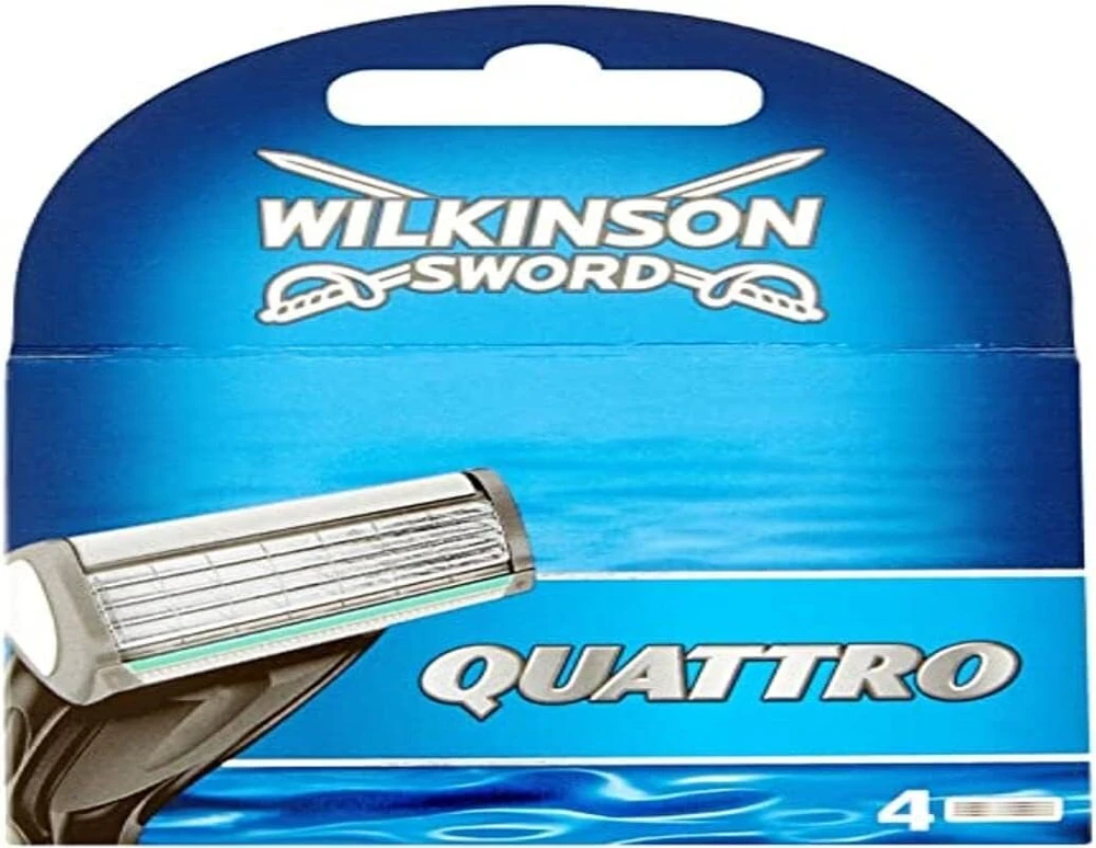 Wilkinson Sword Quattro skustuvo galvutės - 4 vnt.