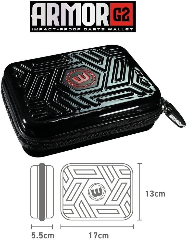 Winmau Armor G2 dėklas smiginiui - juodas