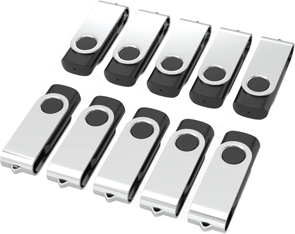 Wooolken Usb 2.0 atmintinė 16 Gb, 10 vnt. Usb atmintinių (juodos)