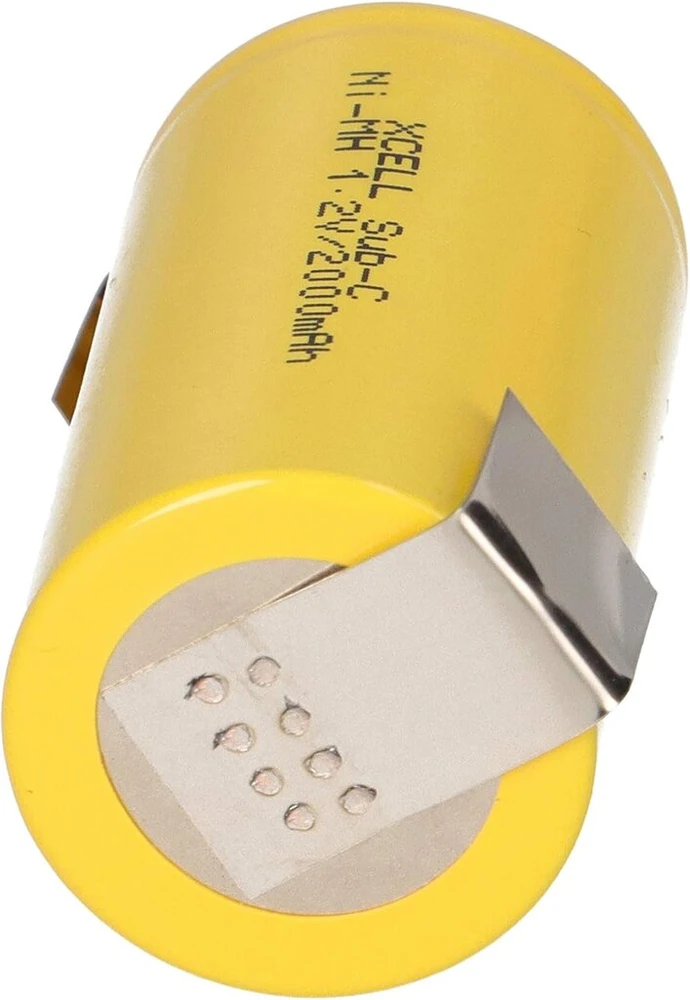 Atminties kortelė Xcell Sub-c akumuliatoriaus elementas – 2000 Mah / 1,2 V / Nimh su Z litavimo ąsele – aukštos kokybės prekės ženklo elementas pramoninės kokybės