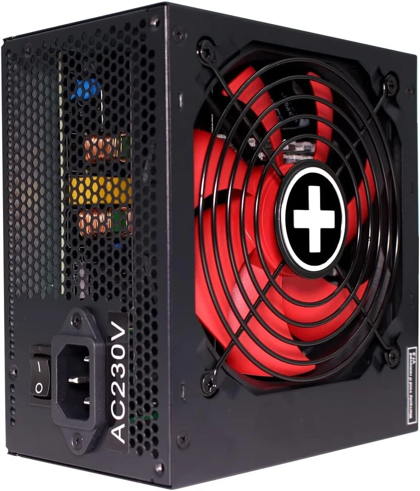Xilence Xp450r10 450w Pc maitinimo šaltinis, 80+ Bronze, skirtas žaidimams, Atx, raudonas/juodas
