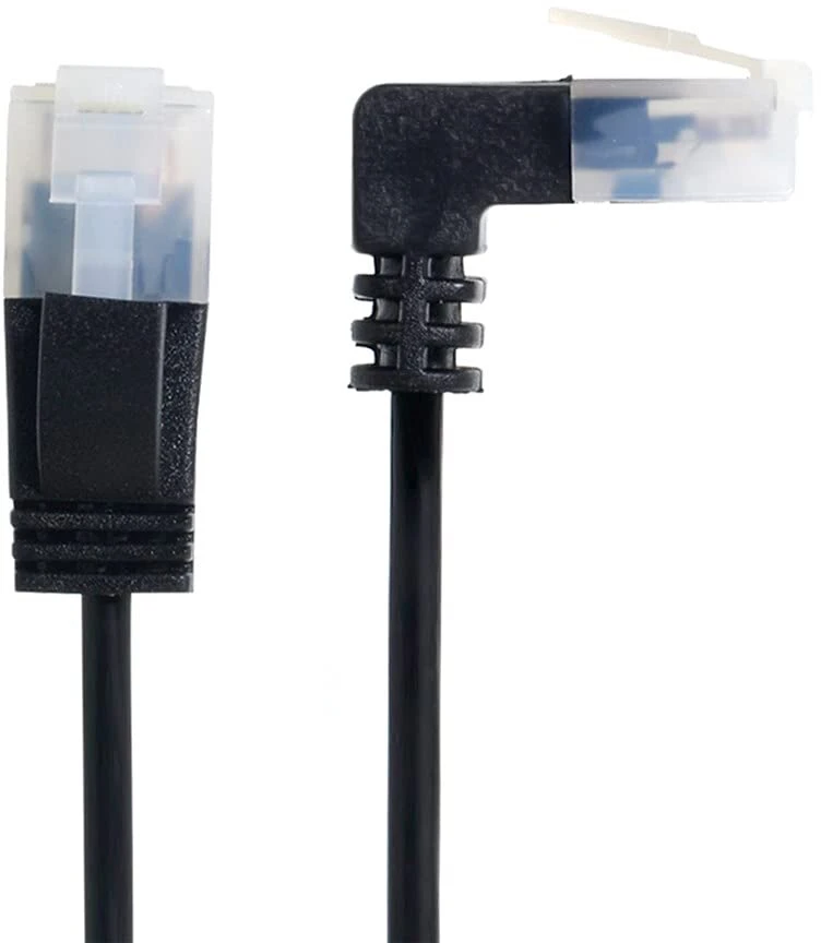 Xiwai Cat6a Ethernet kabelis, 3m, kampinis Rj45 Utp tinklo laidas