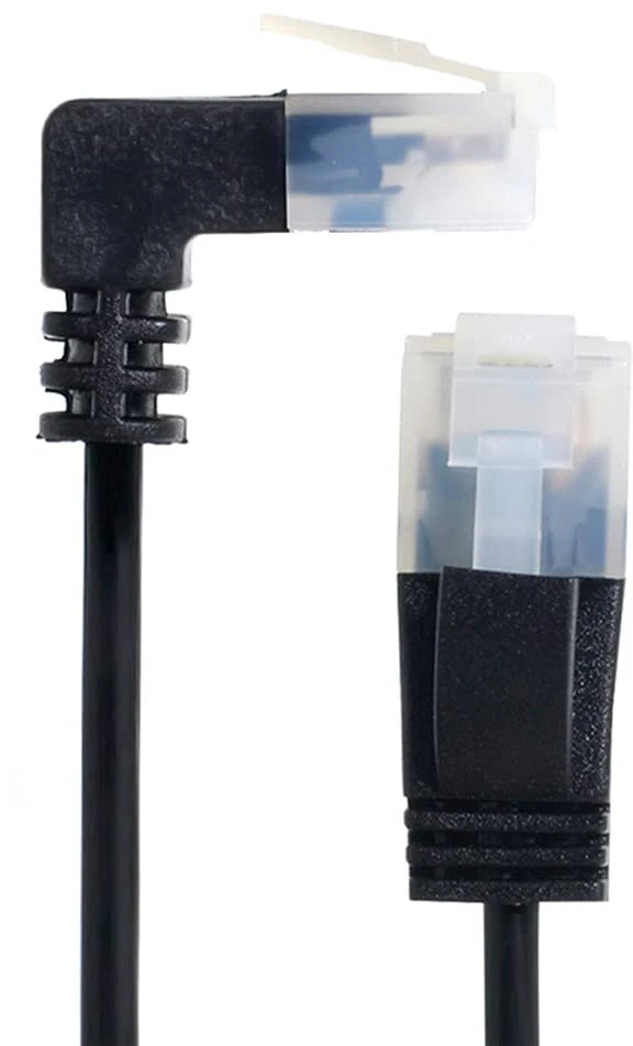 Xiwai Cat6a Ethernet kabelis, 3m, kampinis Rj45 Utp tinklo laidas