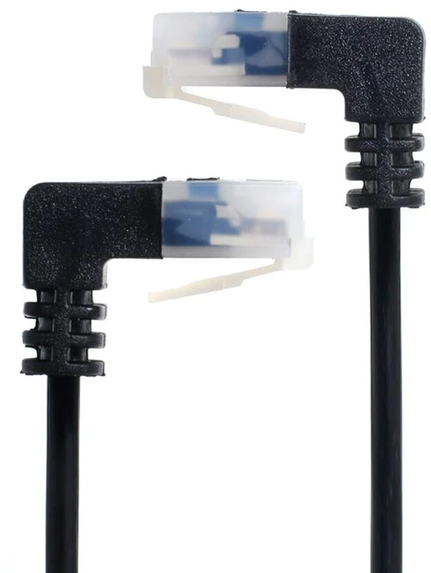 Xiwai itin plonas cat6 ethernet kabelis rj45 kampinis 25 cm utp tinklo kabelis patch kabelis 90 laipsnių cat6a lan nešiojamam kompiuteriui maršrutizatoriui tv box