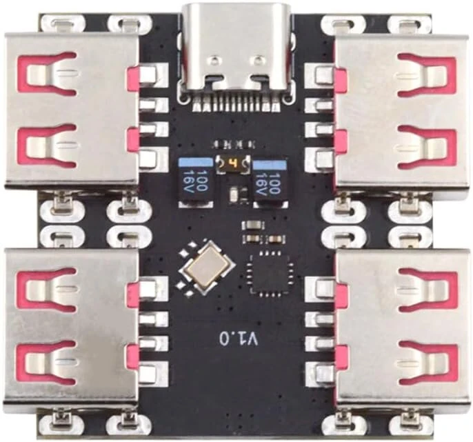 Xiwai usb 2.0 1 į 4 keturių prievadų hub skirstytuvas pcba išplėtimo modulio plokštė kompiuteriams multiport 4 įrenginiai type-c klaviatūrai pelei skaitytuvui spausdintuvui