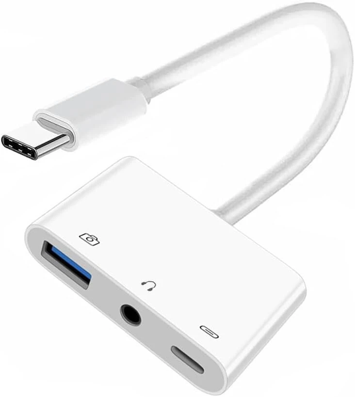 Xiwai Usb-c 3.5mm Audio Aux + Usb 2.0 Otg su Pd įkrovimu