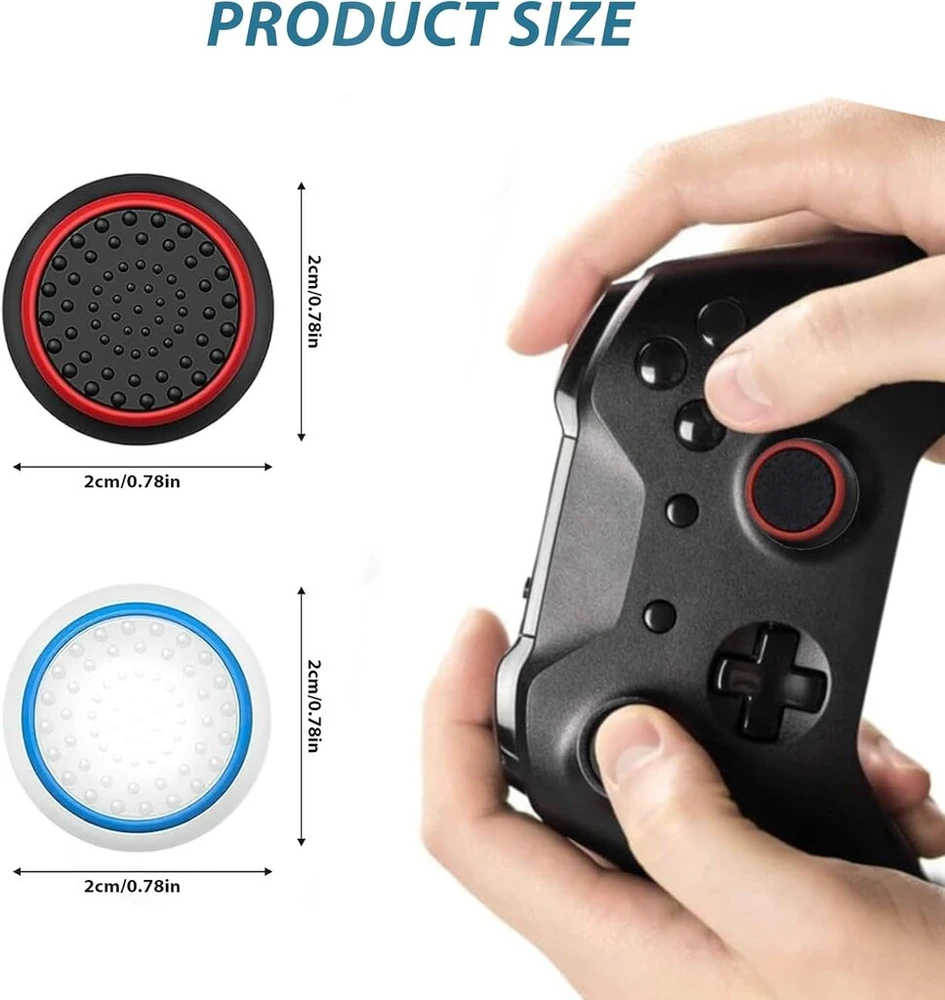 Yaninee Ps4 Ps5 valdiklio priedų apsauginių dangtelių rinkinys, 20 vnt., 10 spalvų