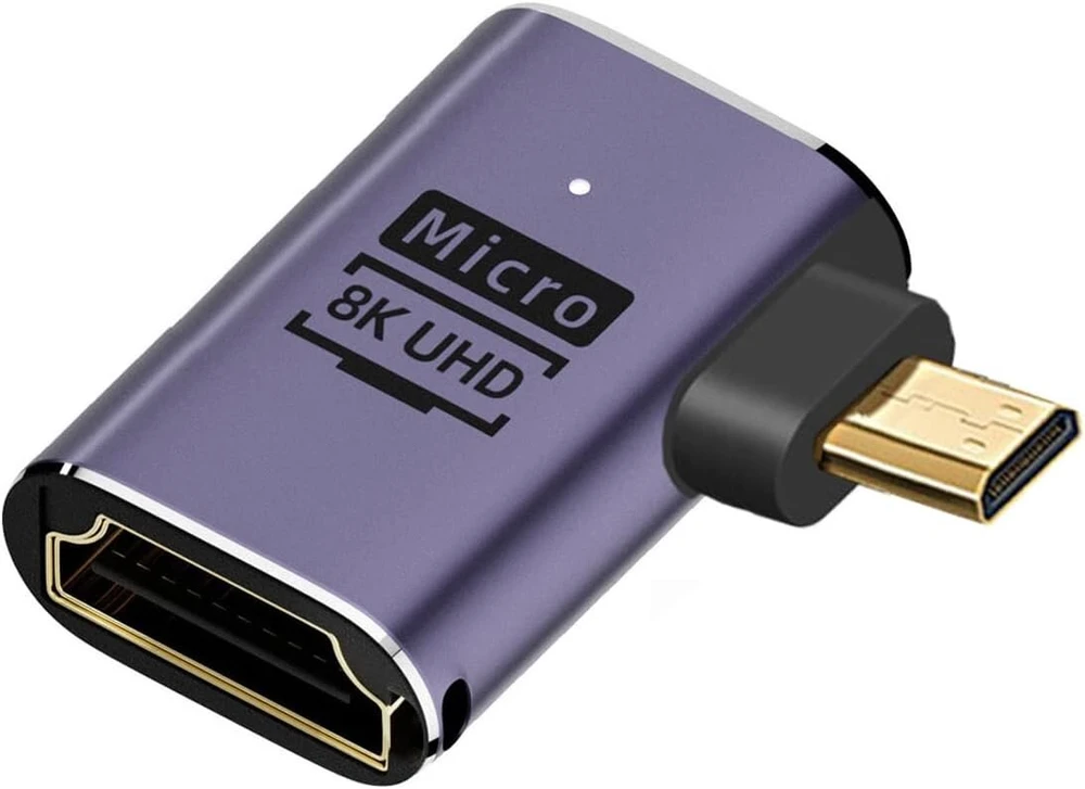 Yc° Cy Kampinis Micro Hdmi į Hdmi 2.1 Adapteris 8k 60hz
