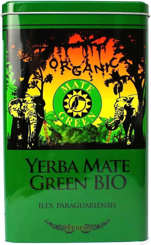 Yerbera Mate Žalias Organic Storage Box Metalinė Dėžutė