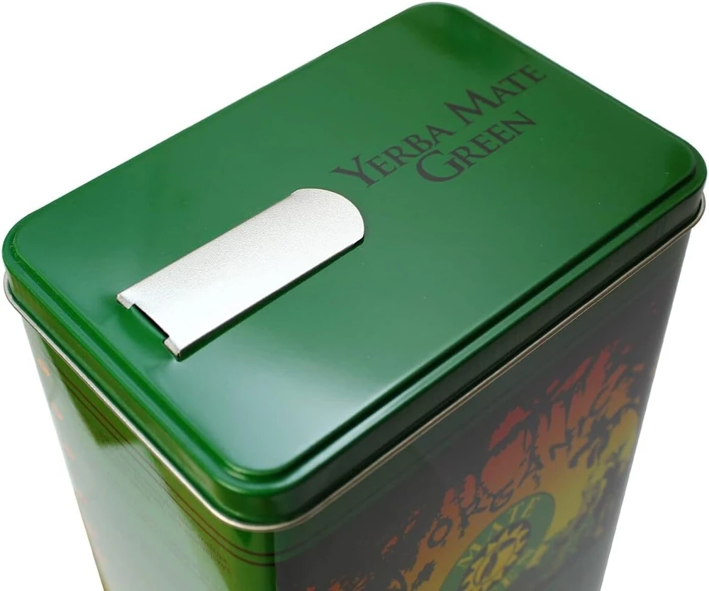 Yerbera Mate Žalias Organic Storage Box Metalinė Dėžutė