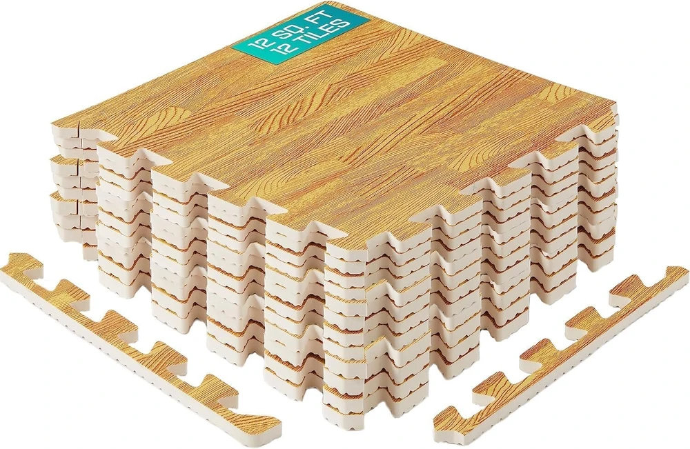 Yes4all 30 x 30 cm iki 3.3 m² rinkinys 12/16/36 Eva kilimėlių apsauginiai kilimėliai grindų apsauga grindų plytelės sportinis kilimėlis treniruočių kilimėlis sporto salės kilimėlis baseino paklotas lauko garažo grindų kilimėlis lauko stovyklavimui
