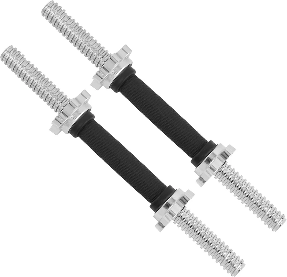 Yes4all štangos strypas, štangos jungiamasis strypas, ilgis 35cm, 40cm - Ø 25mm, ilgis 40cm - Ø 30mm, su 4 žvaigždiniais užraktais, reguliuojami hanteliai - štangos strypai, hantelių rankenos, guma, chromas