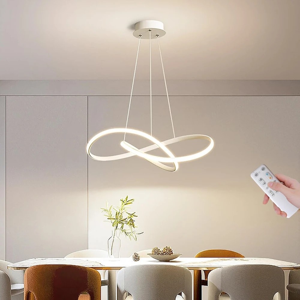 Ylfxl 30 w pakabinamas šviestuvas valgomojo stalui 50 cm virtuvės lempa pakabinama pritemdoma su nuotolinio valdymo pulteliu led sietynas reguliuojamo aukščio modernus pakabinamas šviestuvas led valgomojo kambario lempa valgomajam svetainei