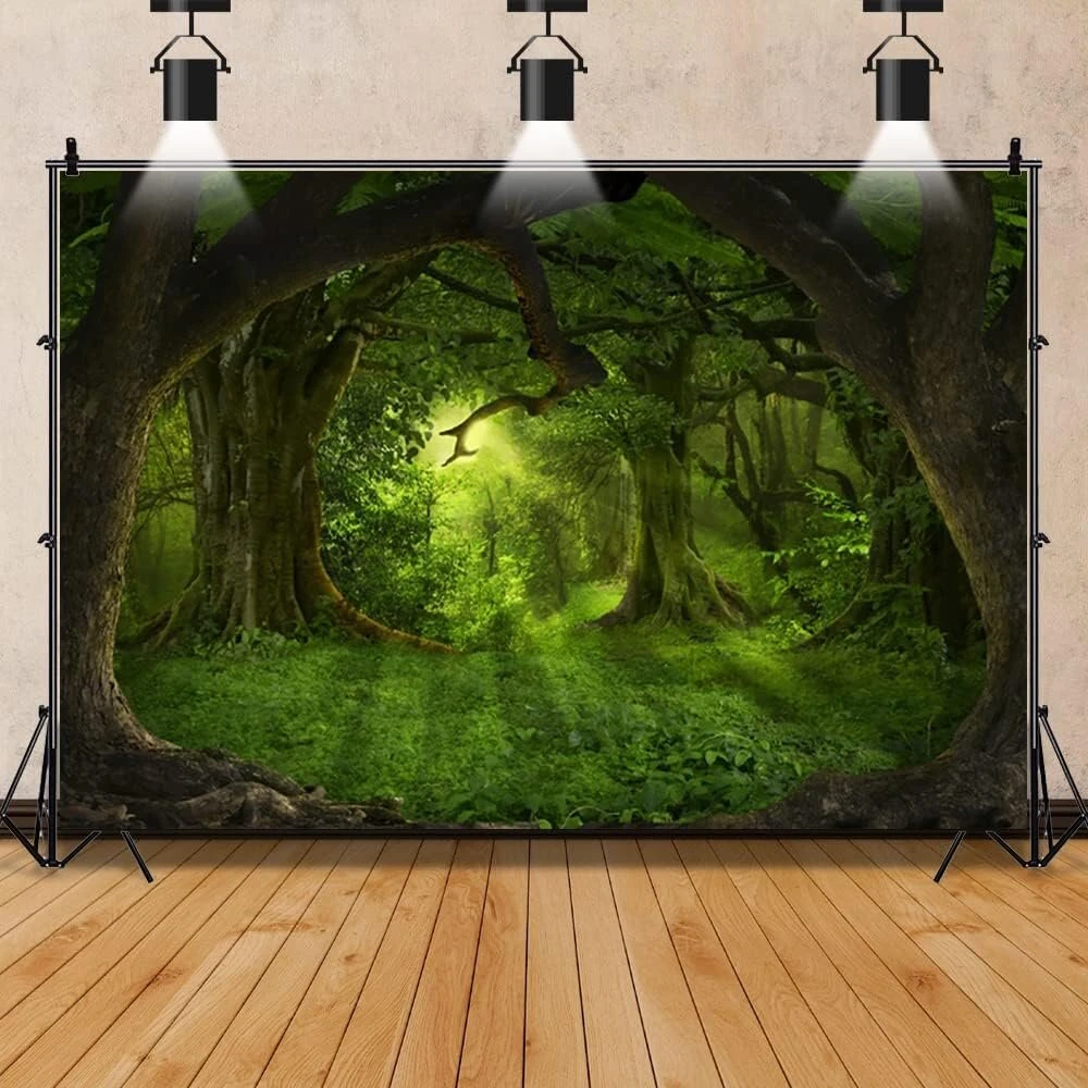 Yongfoto 3.5 x 2.5 m vinilo fotostudijos fonas gilių tropinių pietryčių azijos džiunglių gamtos miško kraštovaizdžio fotografijos fonas fotobūdelei kūdikių vakarėlio reklamjuostė vaikų fotostudijos rekvizitai