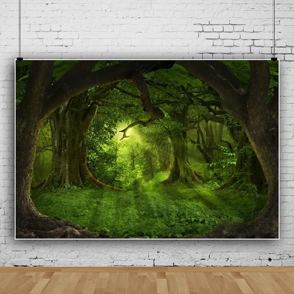 Yongfoto 3.5 x 2.5 m vinilo fotostudijos fonas gilių tropinių pietryčių azijos džiunglių gamtos miško kraštovaizdžio fotografijos fonas fotobūdelei kūdikių vakarėlio reklamjuostė vaikų fotostudijos rekvizitai