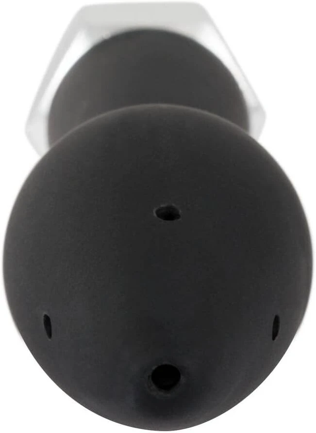 You2toys Rear Splash Shower Silicone - intymus dušas su silikoniniu kištuko priedu, dušas vyrams ir moterims, juodas, 1 vnt.