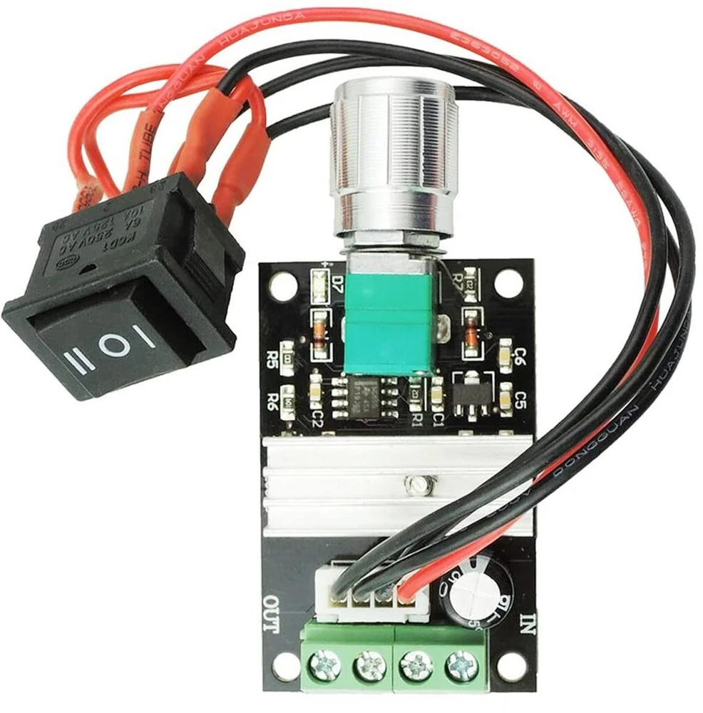 Youmile 1203bb 6v 12v 24v 28v Dc variklio greičio reguliatorius Pwm 3a 80w reguliuojamas variklio valdiklio jungiklis Dc variklio valdiklis su atsuktuvu