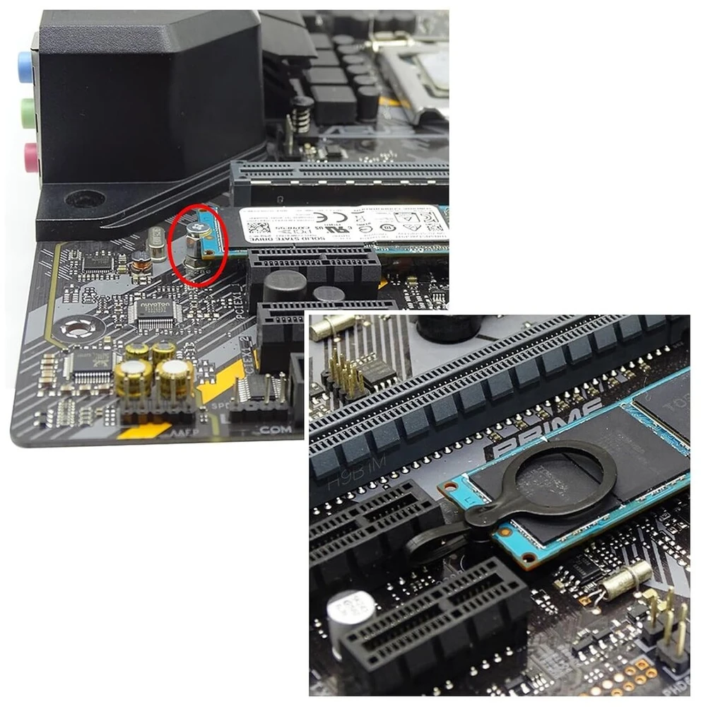 Young Wolf 25 vnt. Pc pagrindinės plokštės varžtai M.2 Ssd Nvme varžtų montavimo rinkinys, suderinamas su Asus pagrindinėmis plokštėmis su varžtu ir atsuktuvu, kompiuterio dalys