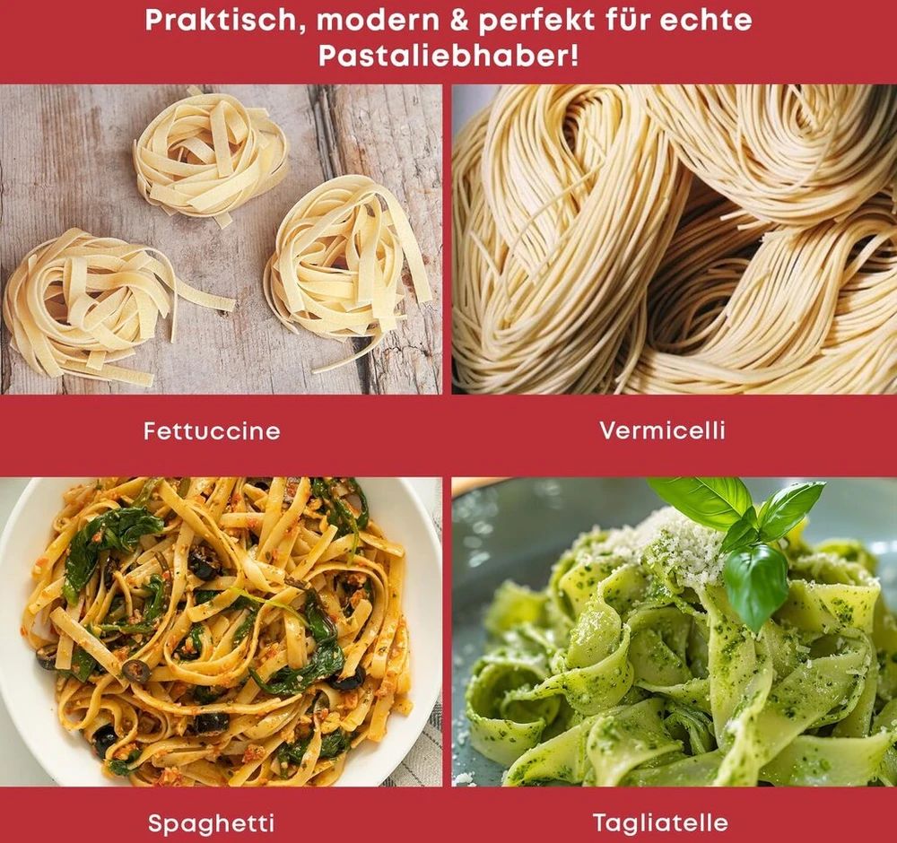 Yugn® Džiovyklė makaronams, nerūdijančio plieno, makaronų džiovinimo stovas - su 10 rankenų, galima plauti indaplovėje - makaronų ir spagečių gamybai - stovas makaronams džiovinti - nemokama el. knyga