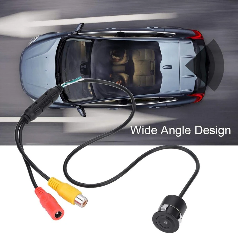 Yunseity Cctv apsaugos kamera, 170° plataus kampo Cctv Ccd kamera Ir naktinis matymas, Ip68 atspari vandeniui, laidinė stebėjimo kamera automobiliui