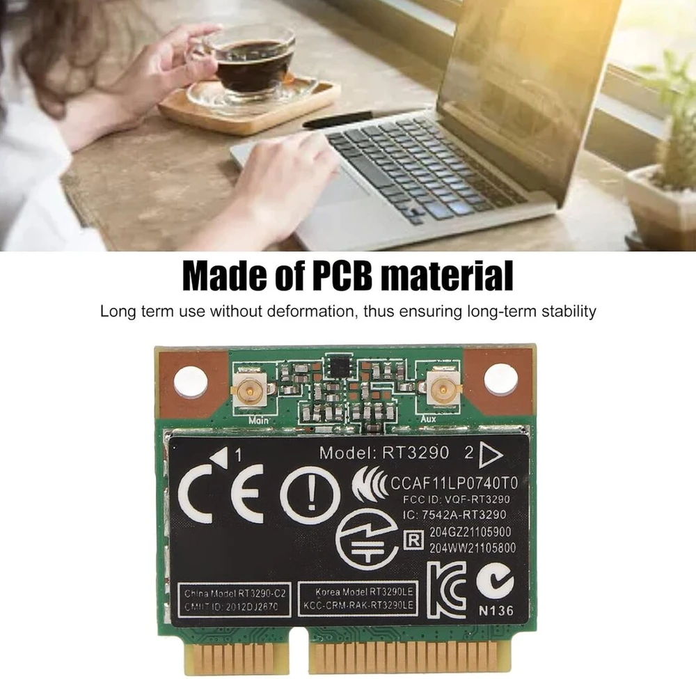 Yunseity Rt3290 Wifi Bluetooth 3.0 tinklo plokštė 150mbps Pcie