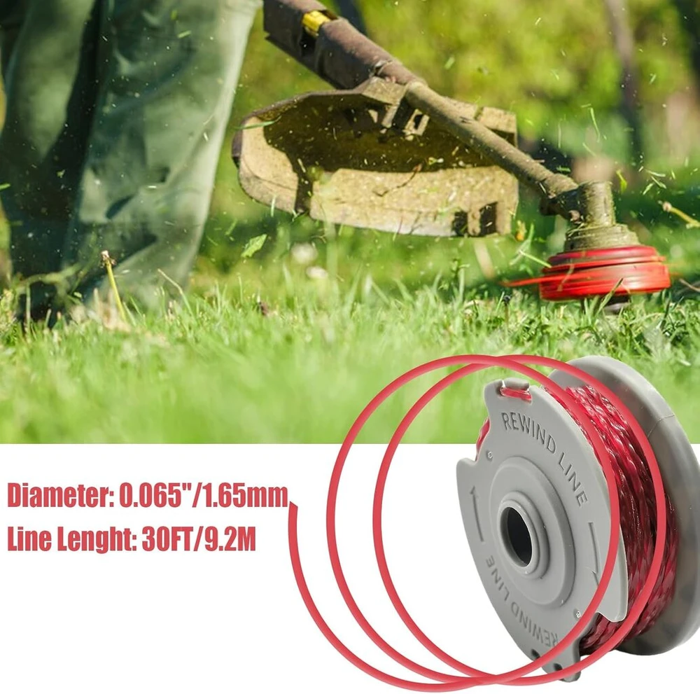 Ywnyt Gardena 5306-20 žoliapjovės ritė 1,65 mm x 9,2 m atsarginė ritė ir valas, skirtas Gardena Turbo Trimmer Smallcut 300, Gardena Turbo Trimmer Art 8844 ir Art 8845 (5 vnt.)