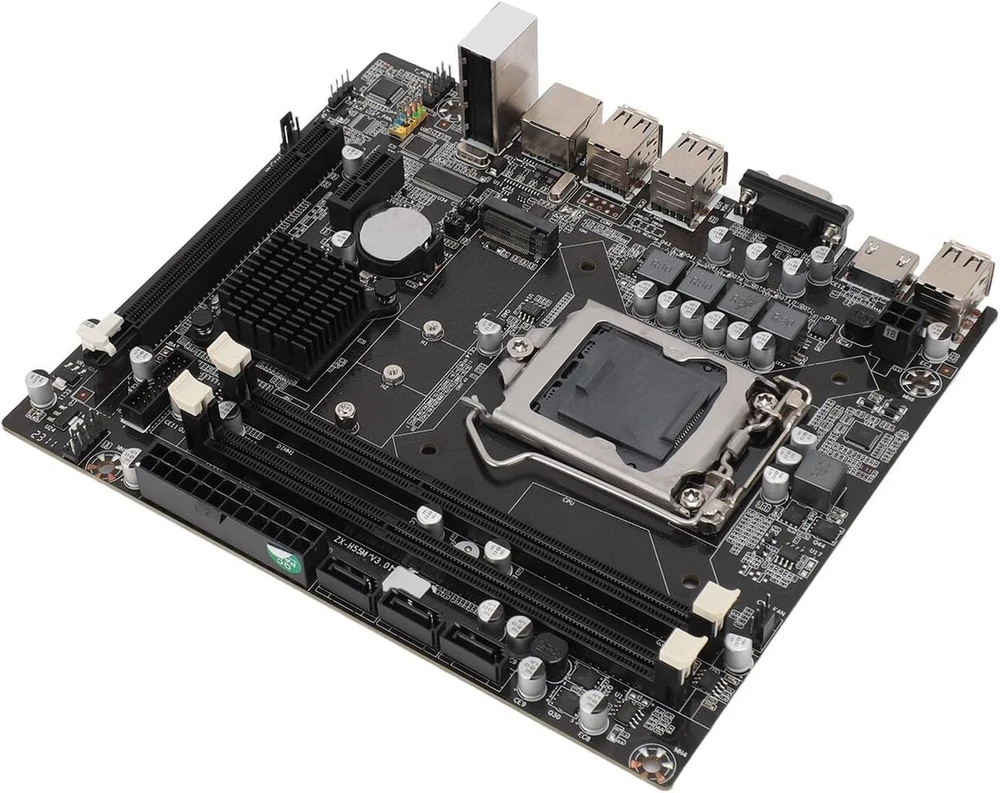Žaidimų plokštė H55 M.2 Ngff Lga 1156 lizdas Ddr3 8 kanalų atmintis 4 fazių maitinimo šaltinis žaidimų plokštė