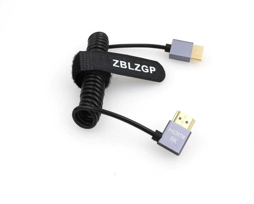Zblzgp 8k Hdmi kabelis Hdmi 2.1 Hdmi kabelis, skirtas XBOX Serries X Ps5 Ps4 Ps4 Chromebook nešiojamiesiems kompiuteriams 60hz Hdmi skirstytuvo kabelis Skaitmeninis kabelis (hdmi, kairinis lenkimas, spiralinis)