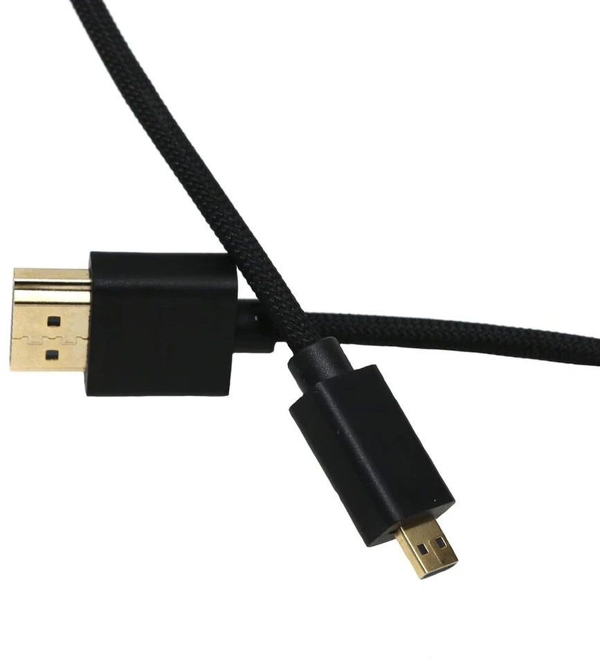 Zblzgp 8k Ultra High Speed Hdmi kabelis 8k 60hz 4k 120hz pintas kabelis Hdmi 2.1 kabelis 48gbps skirtas Tv / Ps5 / Ps4 / Hdtv / Rtx 3080 3090 nešiojamam kompiuteriui projektoriui Smallhd monitoriui Micro Hdmi į Hdmi