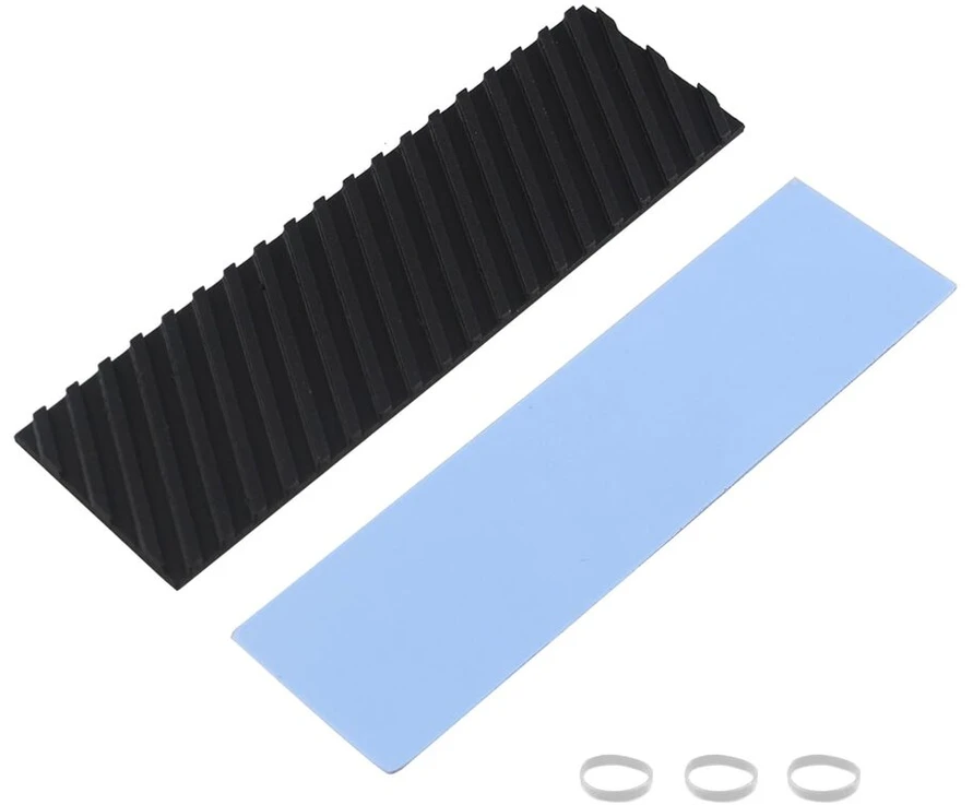 Zde aliuminio M.2 Ssd aušintuvas 70 x 20 x 2 mm su šilumą laidžia lipnia plėvele, skirtas Pc nešiojamam kompiuteriui Raspberry Pi M.2 2280 Ssd Nvme Led stiprintuvui Cpu Ic lustų grandinei
