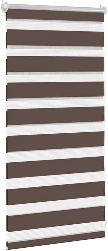 Zebra žaliuzė, 40,9x100 cm, audinys, plotis 36,7 cm, kavos spalvos