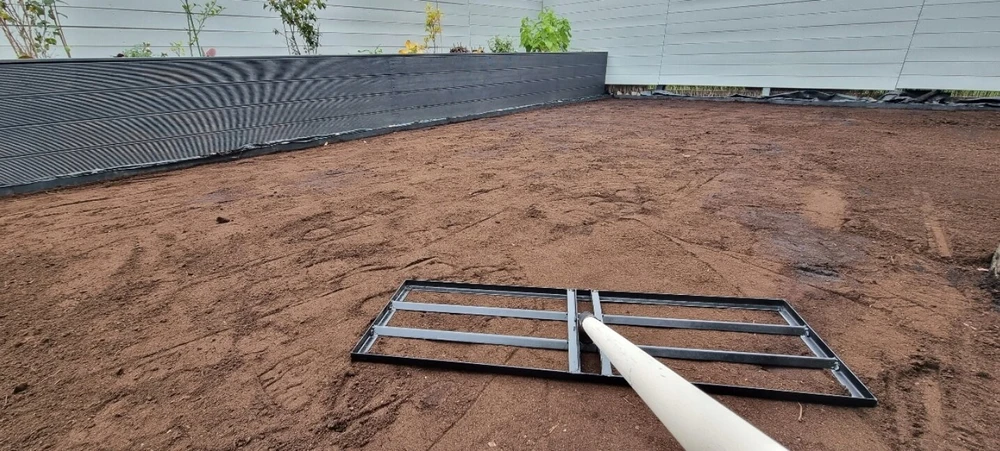 Grandininis pjūklas Žemės lyginimo įrankis xxl 120 cm + ilgas kotas 150 cm
