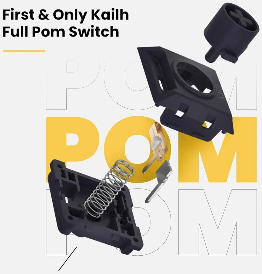 Žemo profilio mechaninė klaviatūra Flow, 100 klavišų įkraunama belaidė klaviatūra su Bluetooth ir laidiniu ryšiu, skirta Windows, Mac / Juodas Phantom Tactile Switches Us išdėstymas