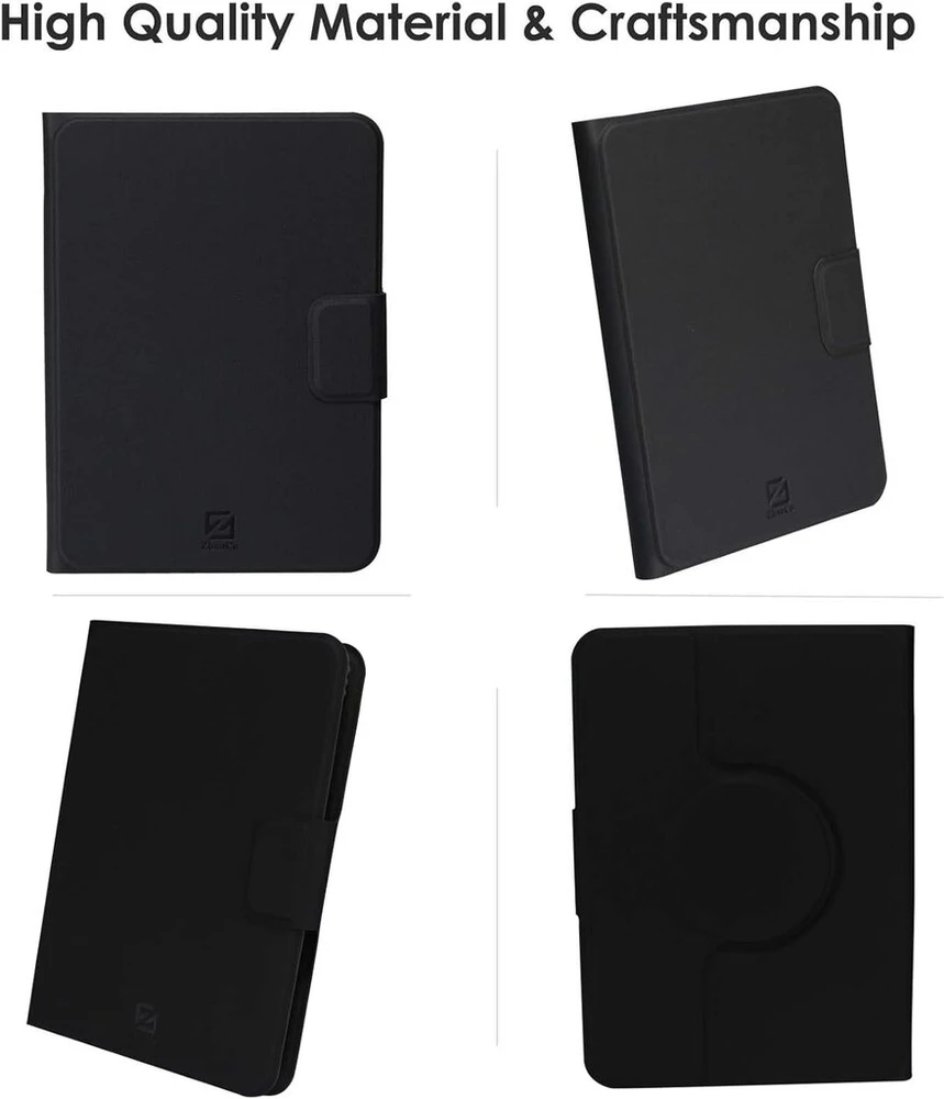 Zhaoco universalus nuimamas dėklas, skirtas 6 colių naujam Kindle 2024/2022, Kobo Nia/clara 2e / Clara Hd, lengvas apsauginis dėklas su keliais žiūrėjimo kampais - juodas