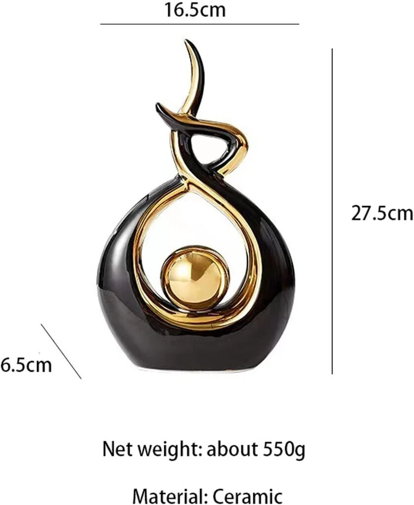 Zhenpin keramikos skulptūros ornamentai skulptūra ornamentai skulptūra dekoratyvinė abstraktaus meno statulos dekoracija, tinkama svetainei, balkonui, miegamajam