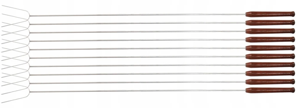Židinio šakės 'focal' nerūdijančio plieno stulpai, ilgis 125 cm - 10 vnt.