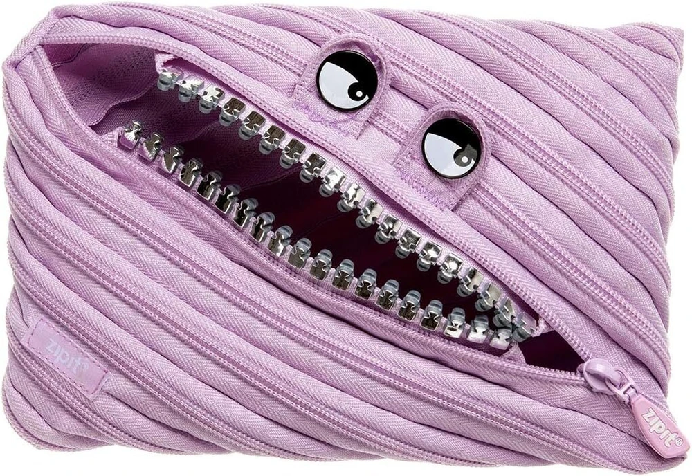 Zipit Grillz penalas mergaitėms, ypač didelis penalas mokyklai, monstriškas penalas vaikams, penalas, violetinis
