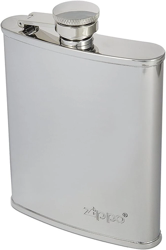 Zippo unisex gertuvė, poliruotas chromas, 6 oz