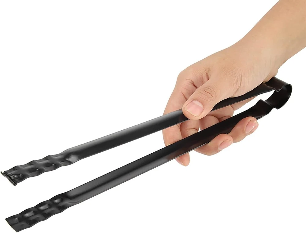 Žnyplės kepsninei, metalinis spaustukas šiukšlėms, anglims, serviravimo įrankiams (30 cm)