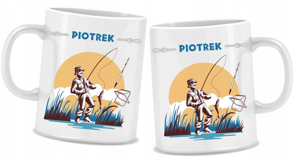 Žvejo puodelis su Vardu 330ml kaip dovana