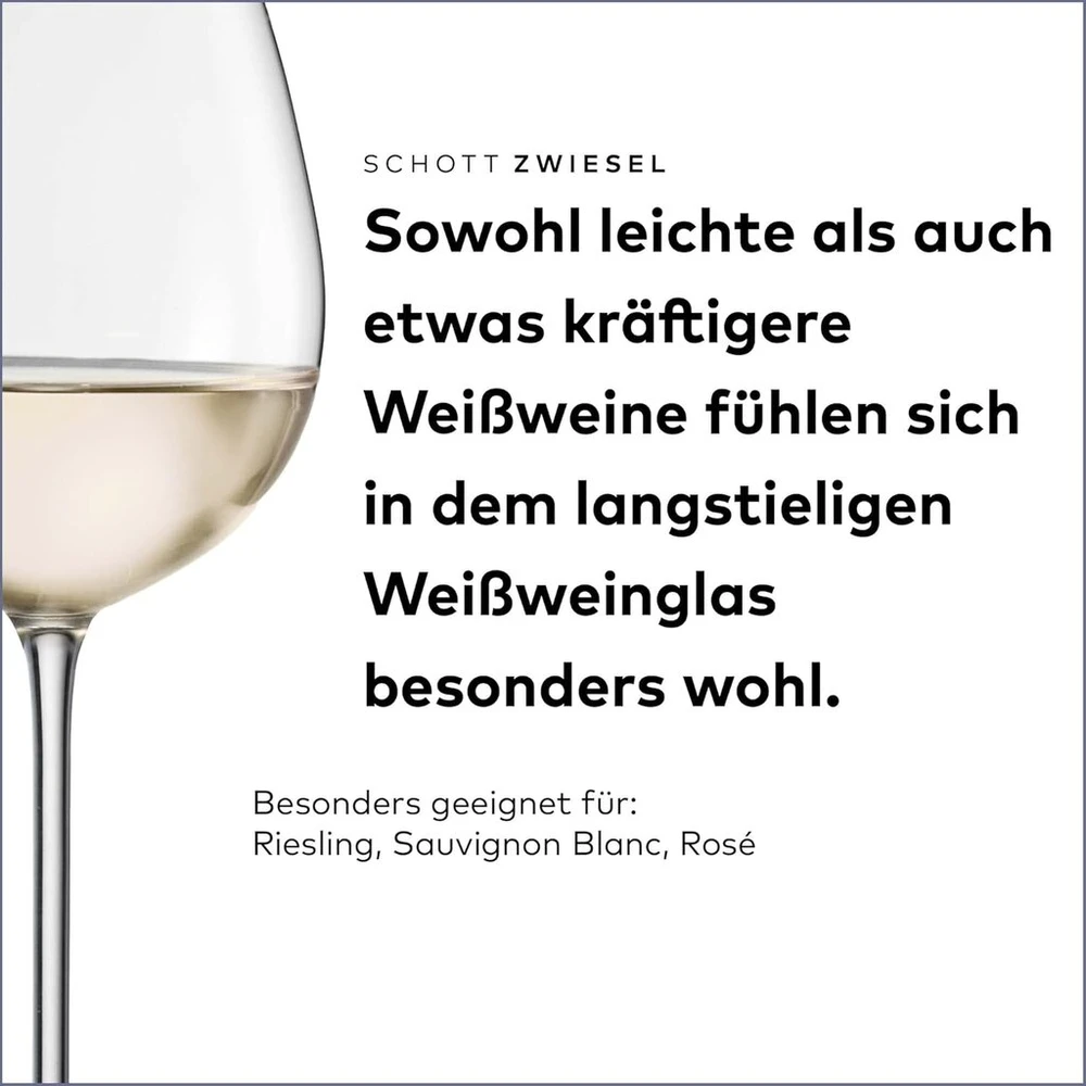 Zwiesel Vinos taurės baltajam vynui, 4 vnt.