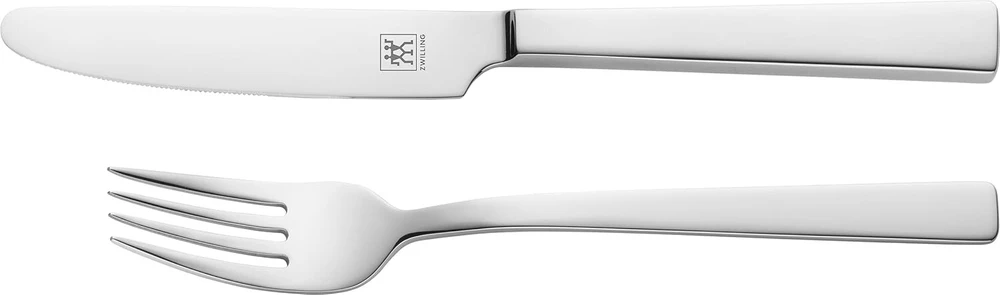 Zwilling 07150 – 22,5 cm 2 dalių desertinių įrankių rinkinys, nerūdijantis plienas, sidabrinis, 26 x 6 x 2,5 cm, 2 vienetai