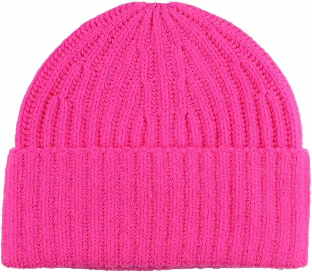 Zwillingsherz Stambaus mezgimo kepurė iš 100% kašmyro - aukštos kokybės unisex megzta kepurė, paprasta žieminė kepurė moterims, berniukams, mergaitėms - kepurė - vienas dydis - šiltas ir minkštas kašmyras - pavasariui, rudeniui ir žiemai